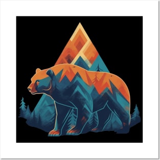 Colorful Bear Posters and Art